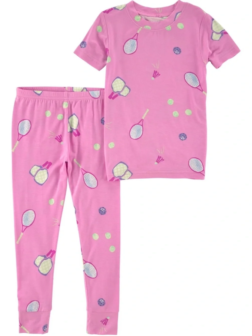 Carter's Pink Tennis Racket Pajama Set